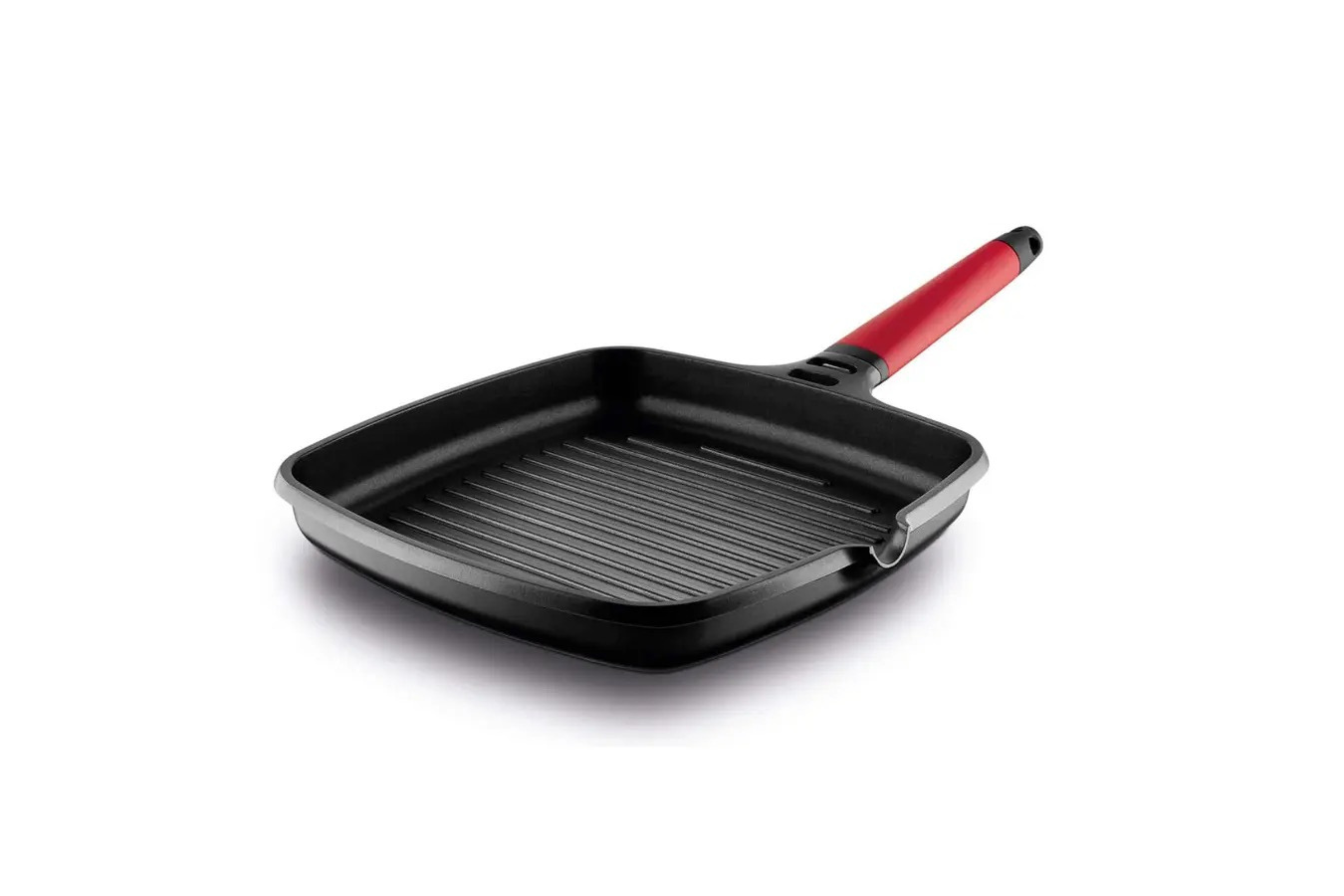 Grill Castey Induction Antiaderente 27×27cm de Alumínio Fundido com Cabo Removível