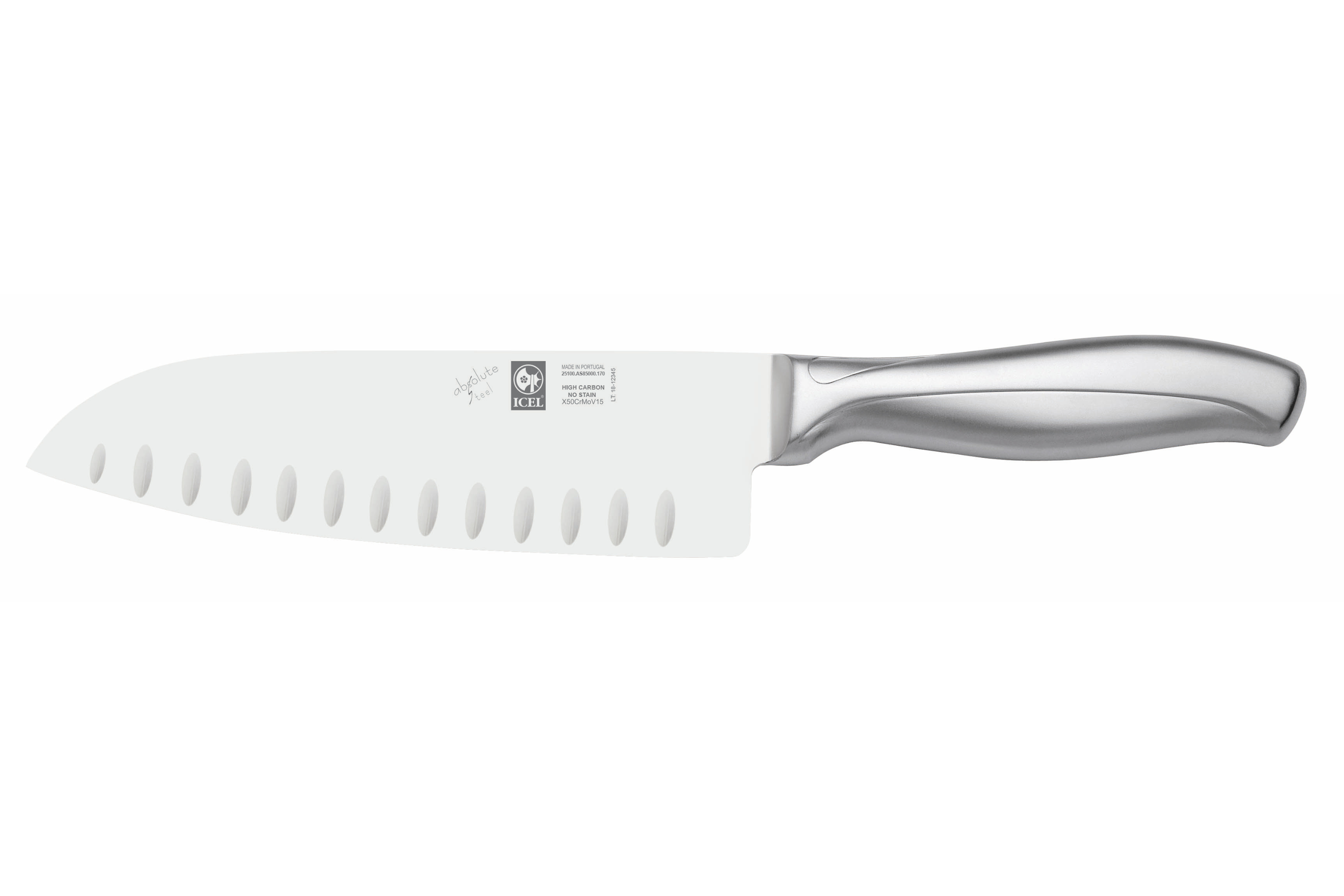 Faca Santoku, alvéolos 170mm