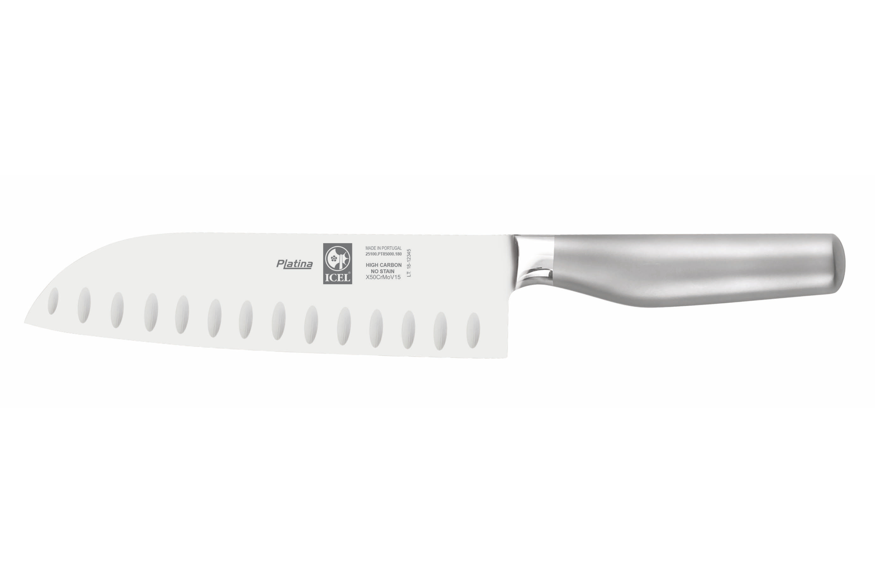 Faca Santoku, alvéolos 180mm