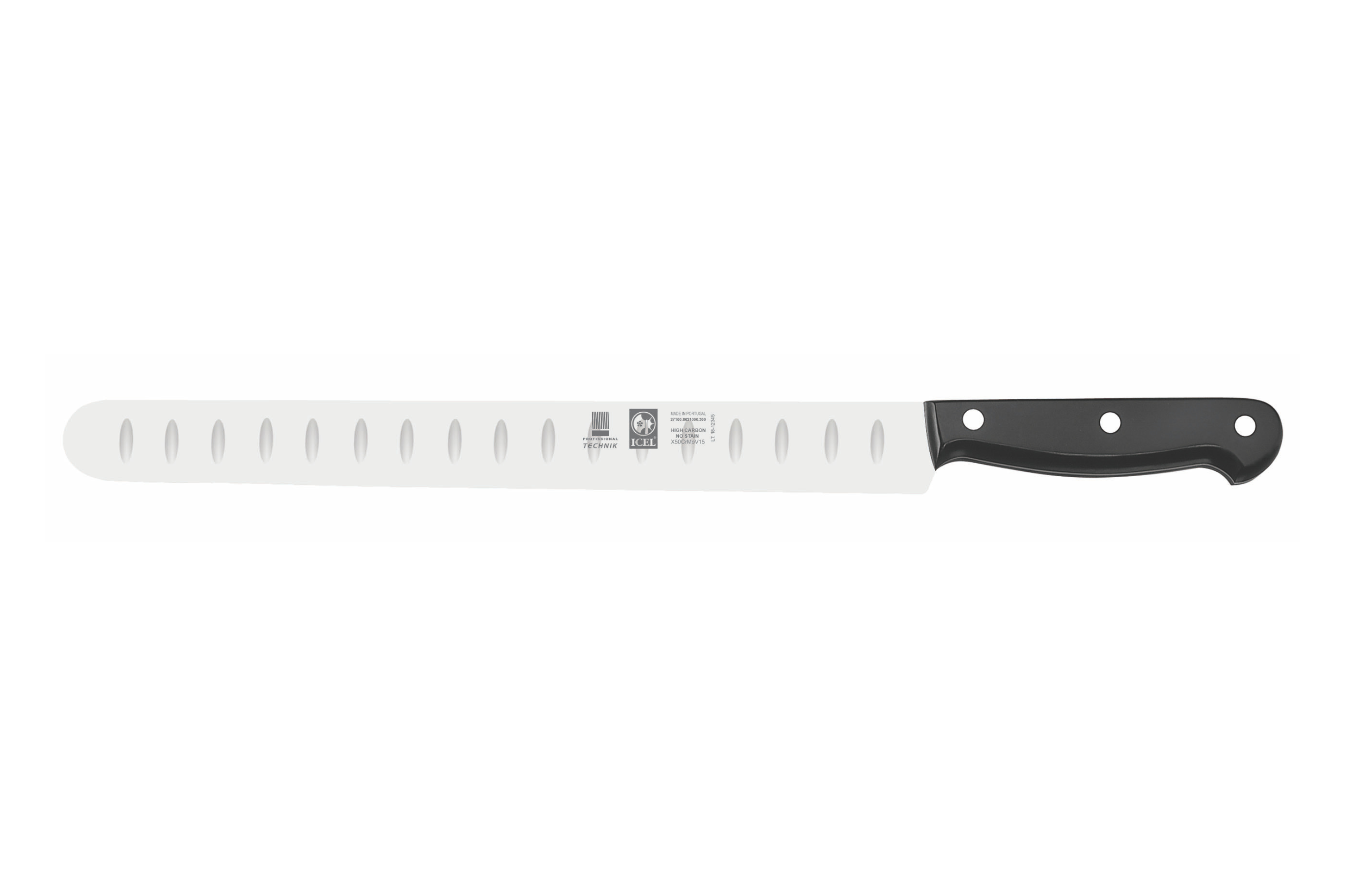 Faca para salmão, lâmina larga 300mm
